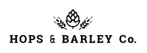 Hops And Barley Logo Black