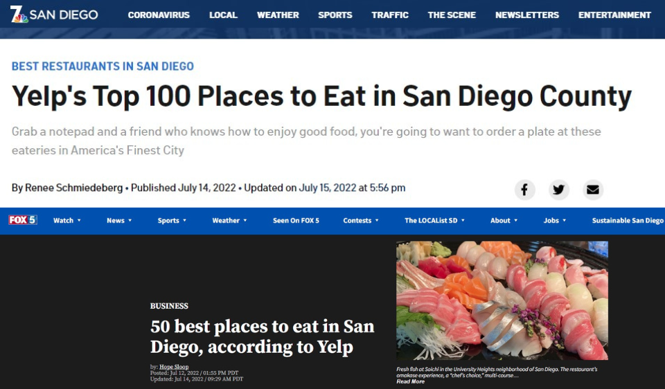 Chiefy Cafe on Top 50 Places to Eat in San Diego According to Yelp