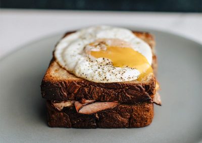 A croque monsieur from the restaurant "La clochette"