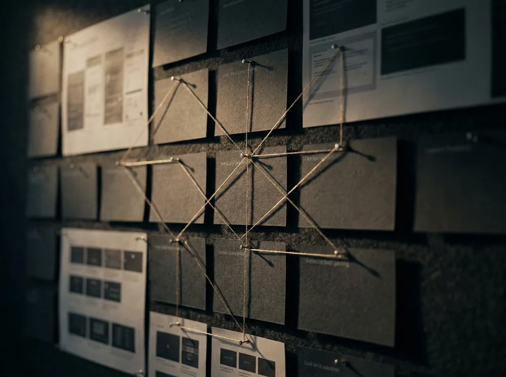 Campaign plan mapped across a planning wall in San Diego
