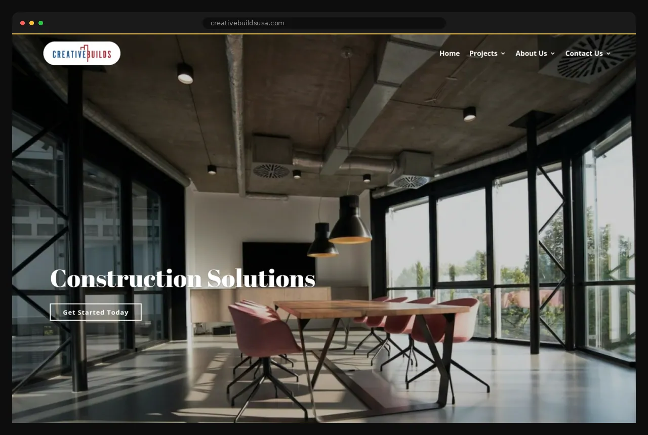 Creative Builds USA project-led WordPress website by Formula Marketing
