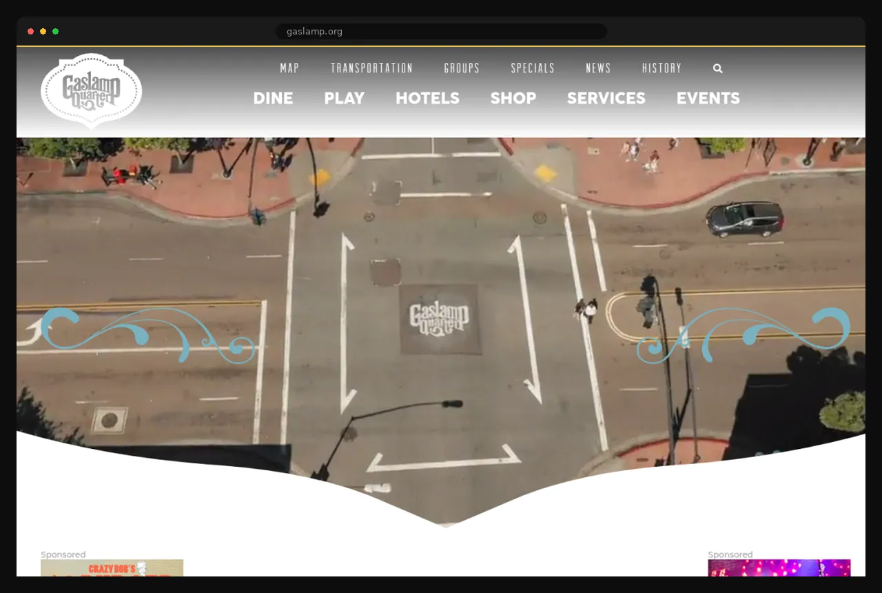 Gaslamp.org, a large multi-listing WordPress platform built by Formula Marketing